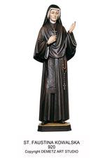 St. Faustina Kowalska - HD920-Church Life-Demetz-Fiberglass 36"-Michigan Church Supply