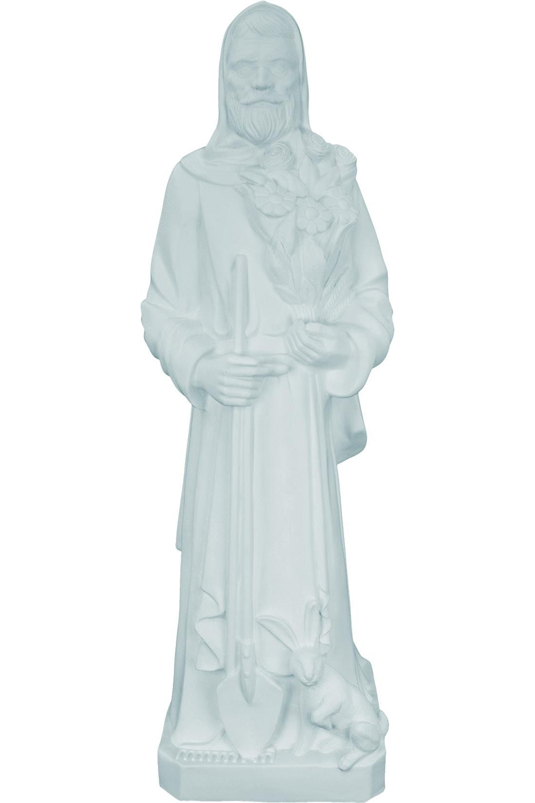 St. Fiacre WJSA2412C-Inspirational Gifts-Space Age Plastics-White-Michigan Church Supply