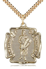 St. Florian Medal - FN5445-Jewelry-Bliss Mfg-Gold Filled-Michigan Church Supply