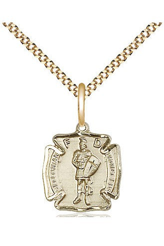 St. Florian Medal - FN5686-Jewelry-Bliss Mfg-Gold Filled-Michigan Church Supply