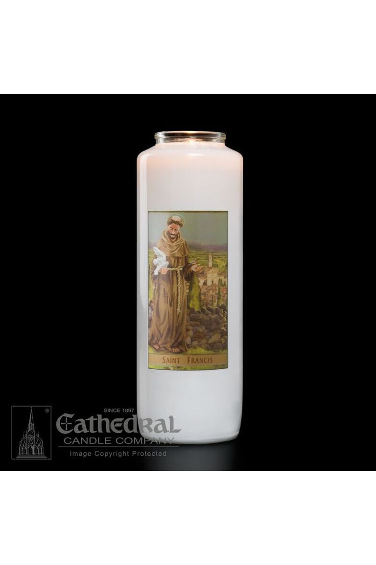 St. Francis - GG2117-Church Life-Cathedral Candle-Michigan Church Supply