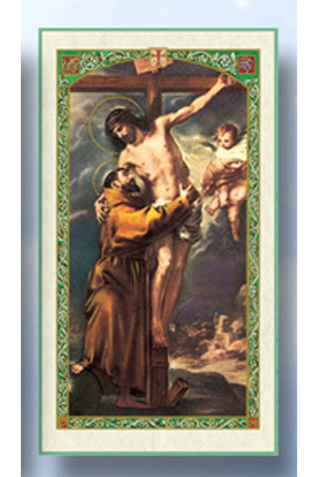 St. Francis Holy Cards/ Prayer for Triduum - pk of 25 - WSHC9529E-Inspirational Gifts-San Francis-Michigan Church Supply