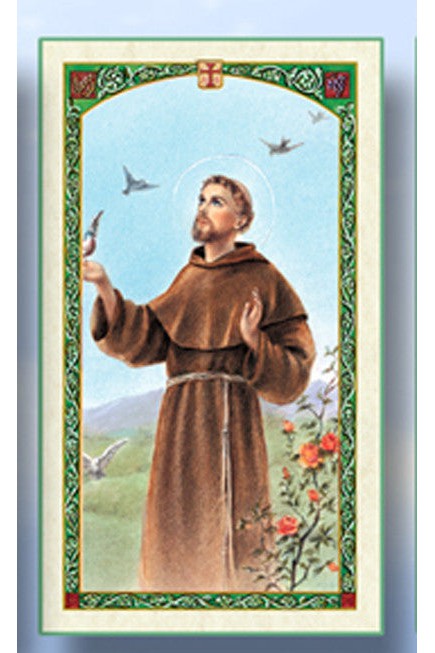 St. Francis Holy Cards/ Quotes from St. Francis - pk of 25 - WSHC9538E-Inspirational Gifts-San Francis-Michigan Church Supply