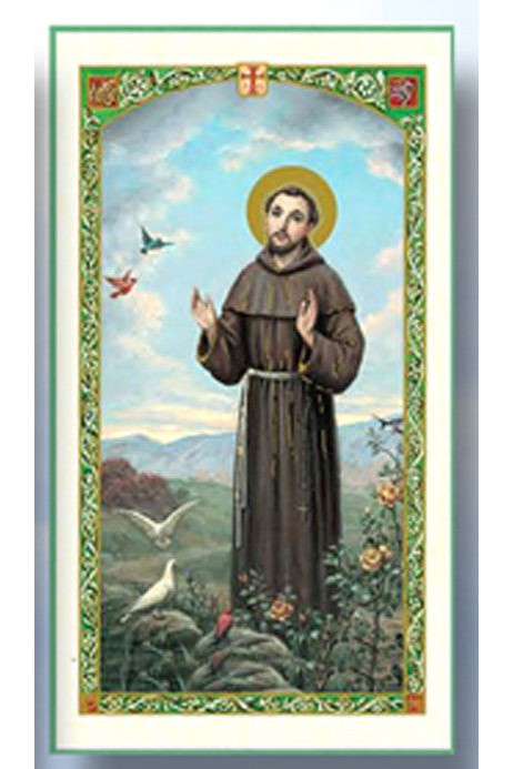 St. Francis Holy Cards/Prayer for Peace English - pk of 25- WSHC9034E-Inspirational Gifts-San Francis-Michigan Church Supply