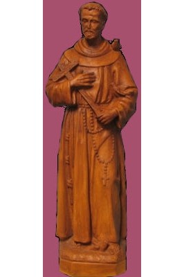 St. Francis WJSA2410C-Inspirational Gifts-Space Age Plastics-Wood Stain-Michigan Church Supply