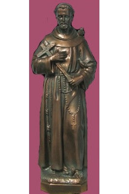 St. Francis WJSA2410C-Inspirational Gifts-Space Age Plastics-Bronze-Michigan Church Supply