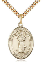 St. Francis of Assisi Medal - FN7036-Jewelry-Bliss Mfg-Gold Filled-Michigan Church Supply