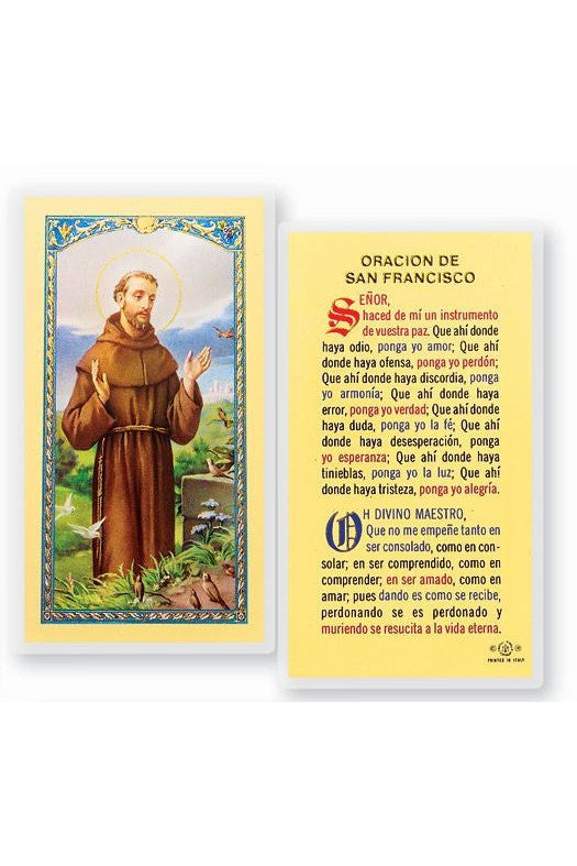 St. Francis of Assisi Oracion De San Francisco- TA700130-Inspirational Gifts-Hirten-Michigan Church Supply