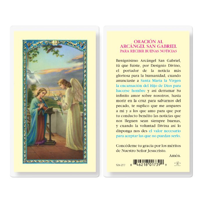 St. Gabriel Oracion San Gabriel Arcangel- TA700716-Inspirational Gifts-Hirten-Michigan Church Supply