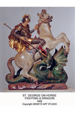 St. George on Horse - HD449-Church Life-Demetz-Fiberglass 40"-Michigan Church Supply