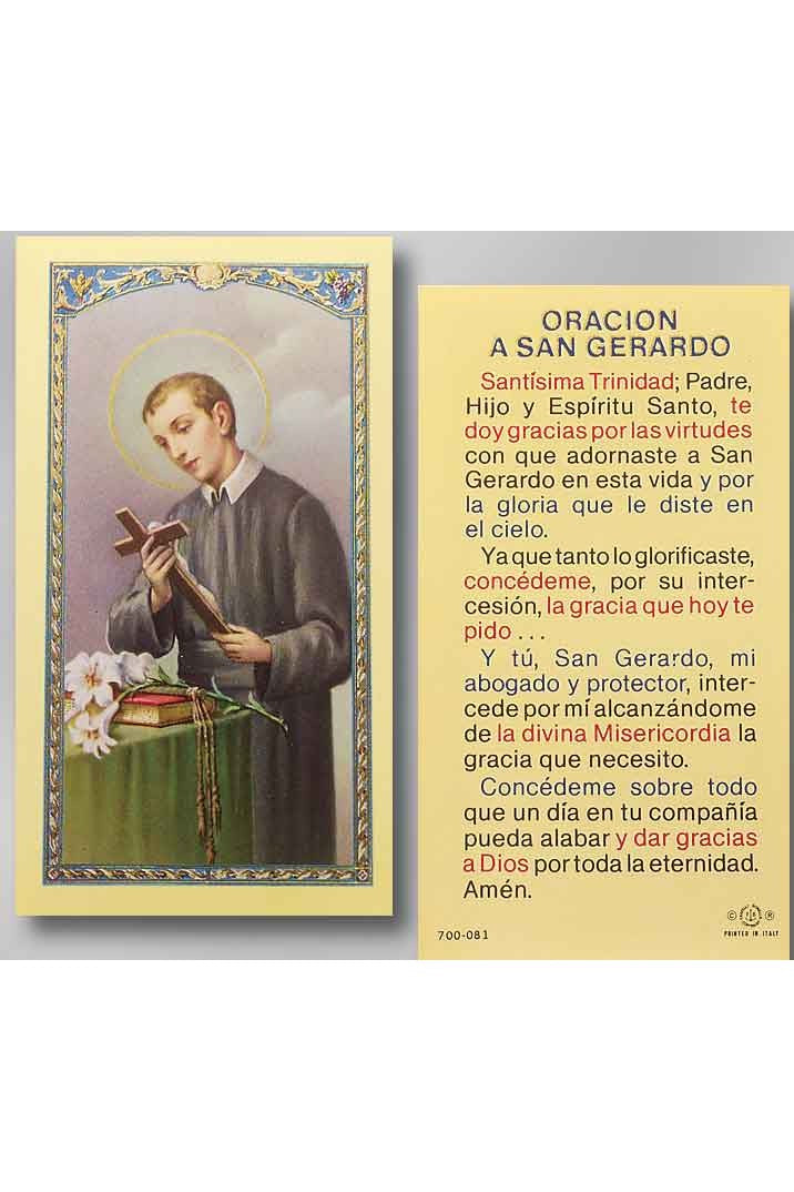 St. Gerard Oracion A San Gerardo- TA700081-Inspirational Gifts-Hirten-Michigan Church Supply