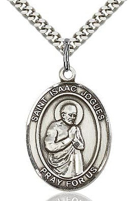 St. Ignatius of Loyola Medal - FN7217-Jewelry-Bliss Mfg-Sterling Silver-Michigan Church Supply