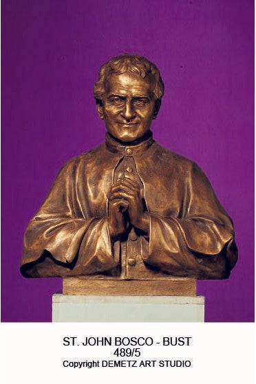 St. John Bosco - Bust - HD4895-Church Life-Demetz-Michigan Church Supply