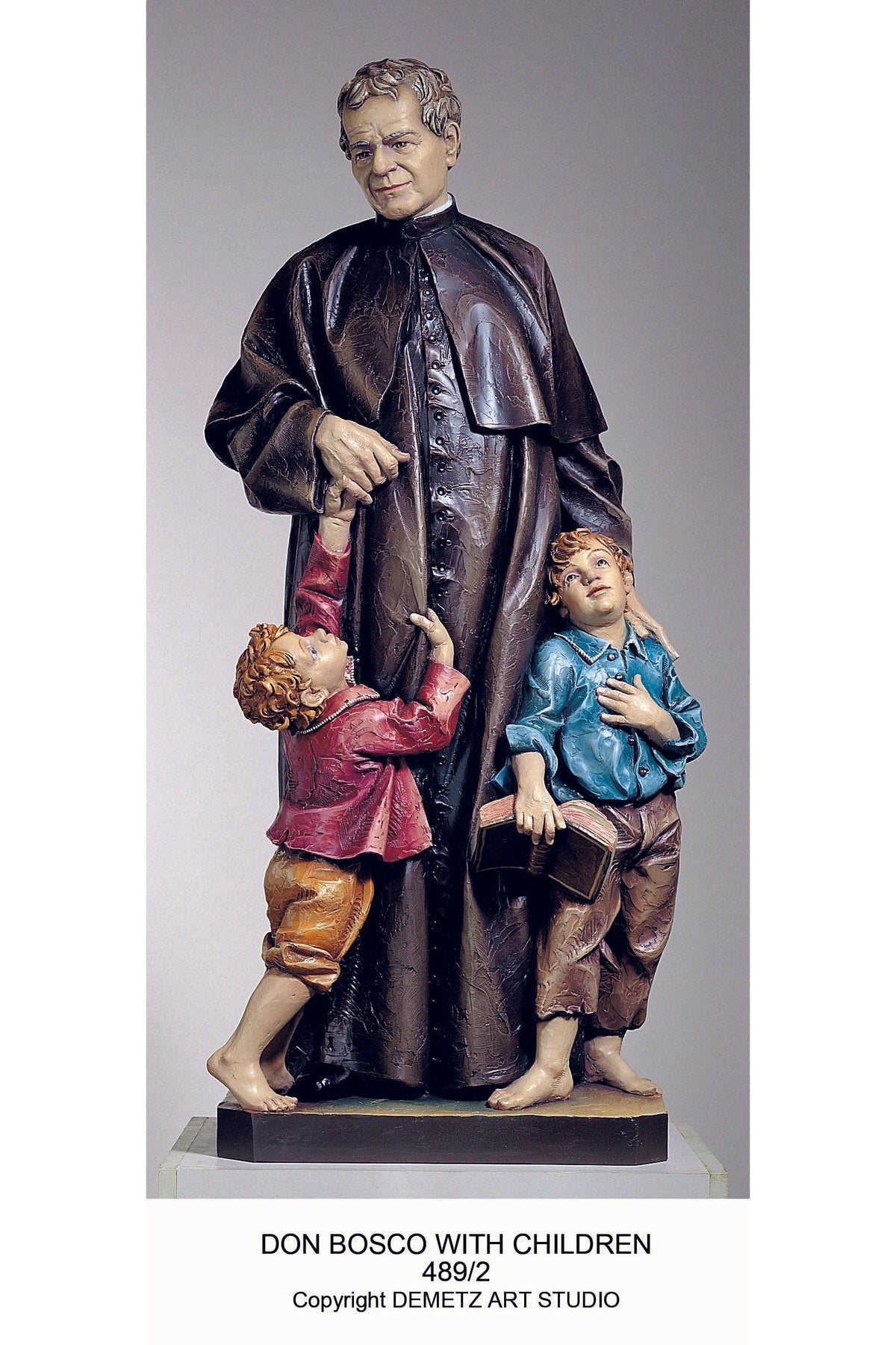 St. John Bosco with Children - HD4892-Church Life-Demetz-Michigan Church Supply