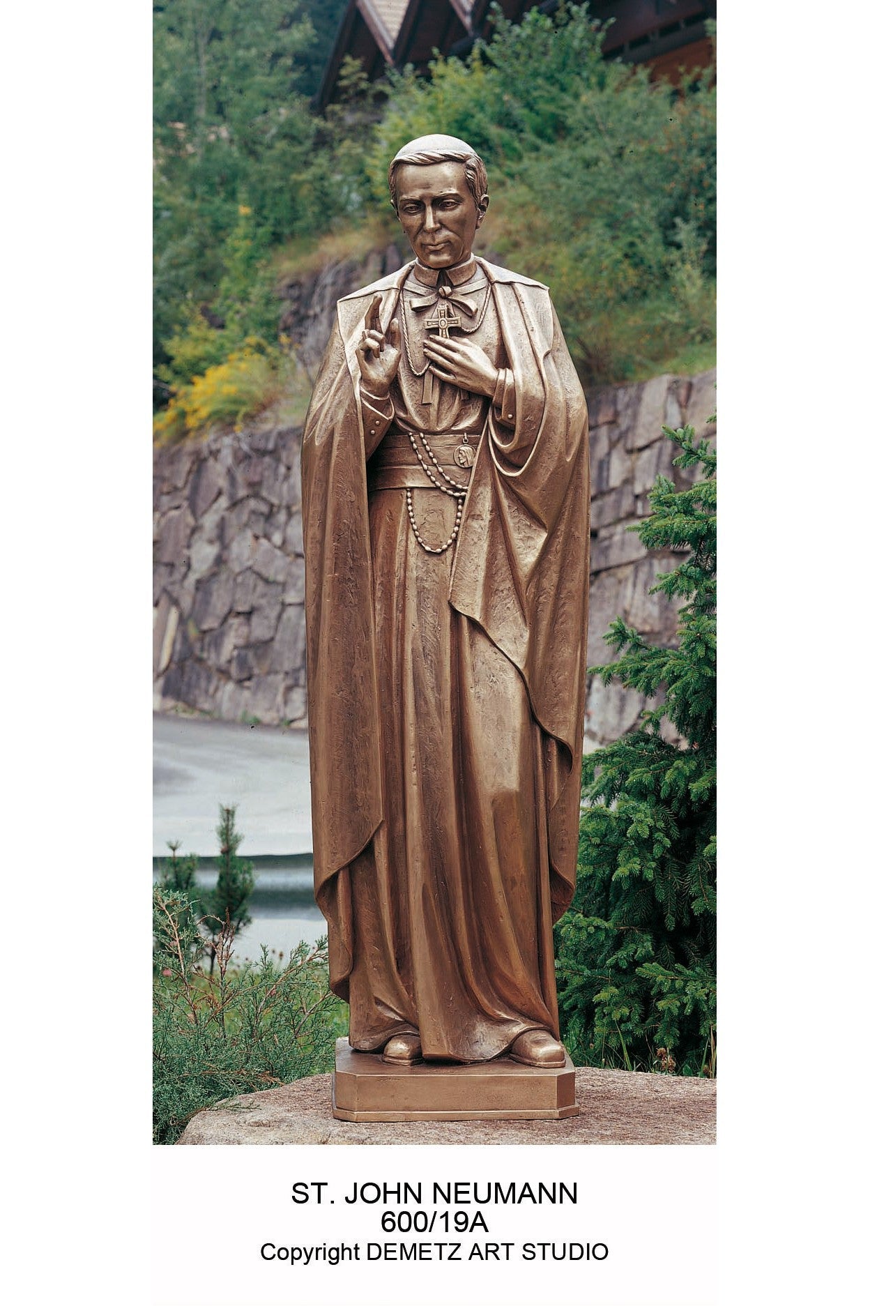 St. John Neumann - HD60019A-Church Life-Demetz-Fiberglass 66"-Michigan Church Supply