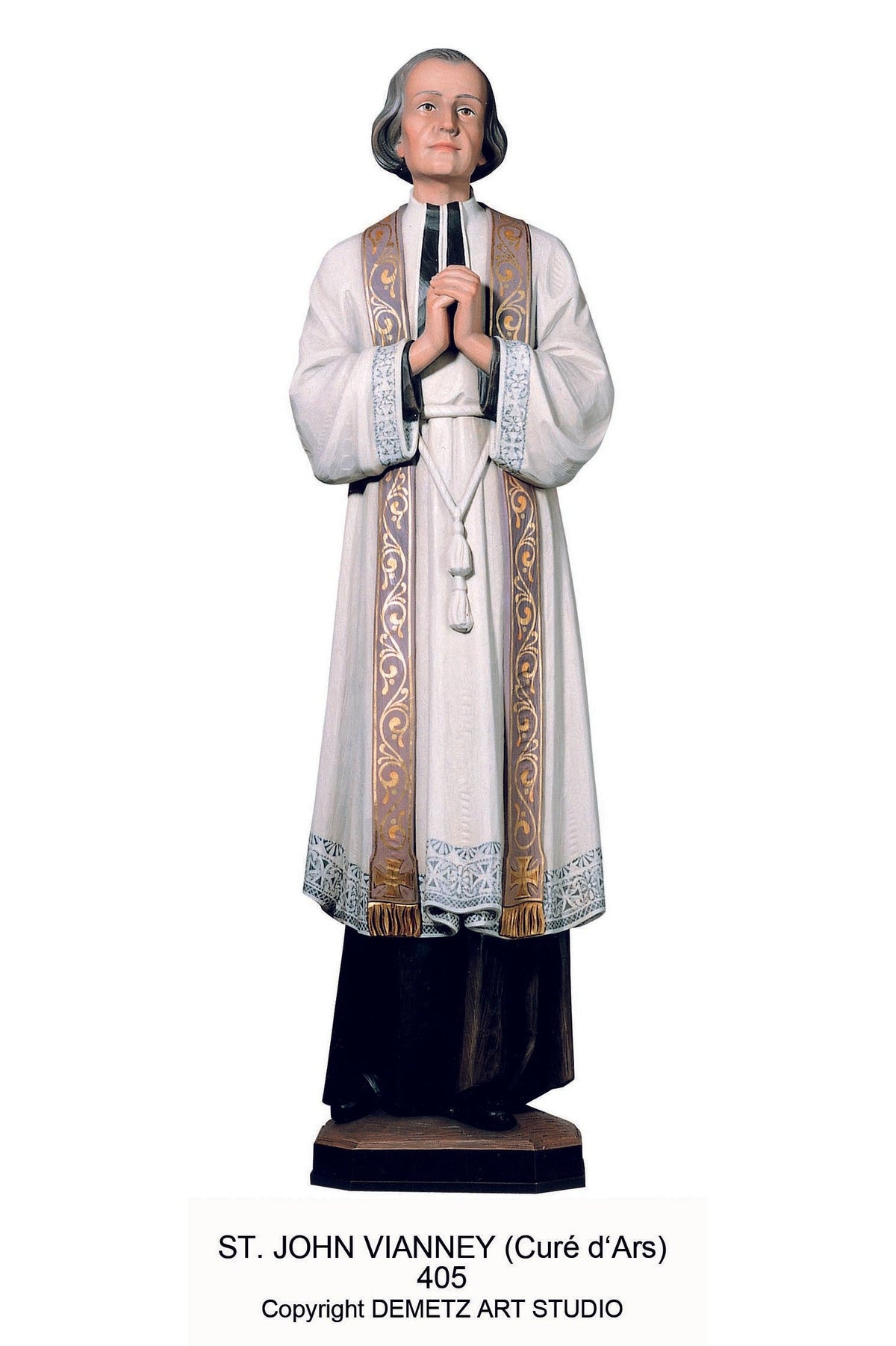 St. John Vianney - HD405-Church Life-Demetz-36"-Michigan Church Supply