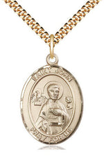 St. John the Apostle Medal - FN7056-Jewelry-Bliss Mfg-Gold Filled-Michigan Church Supply