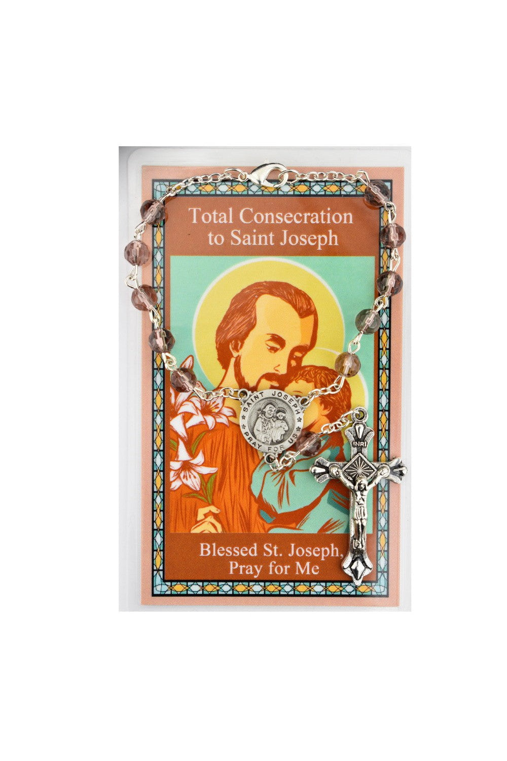 St. Joseph Auto Rosary for Total Consecration - UZAR33C-Inspirational Gifts-McVan-Michigan Church Supply