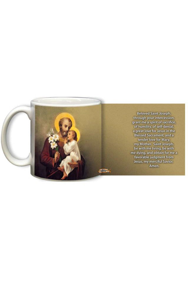 St. Joseph Mug - VTMUG1418-Inspirational Gifts-Nelson Fine Art-Michigan Church Supply