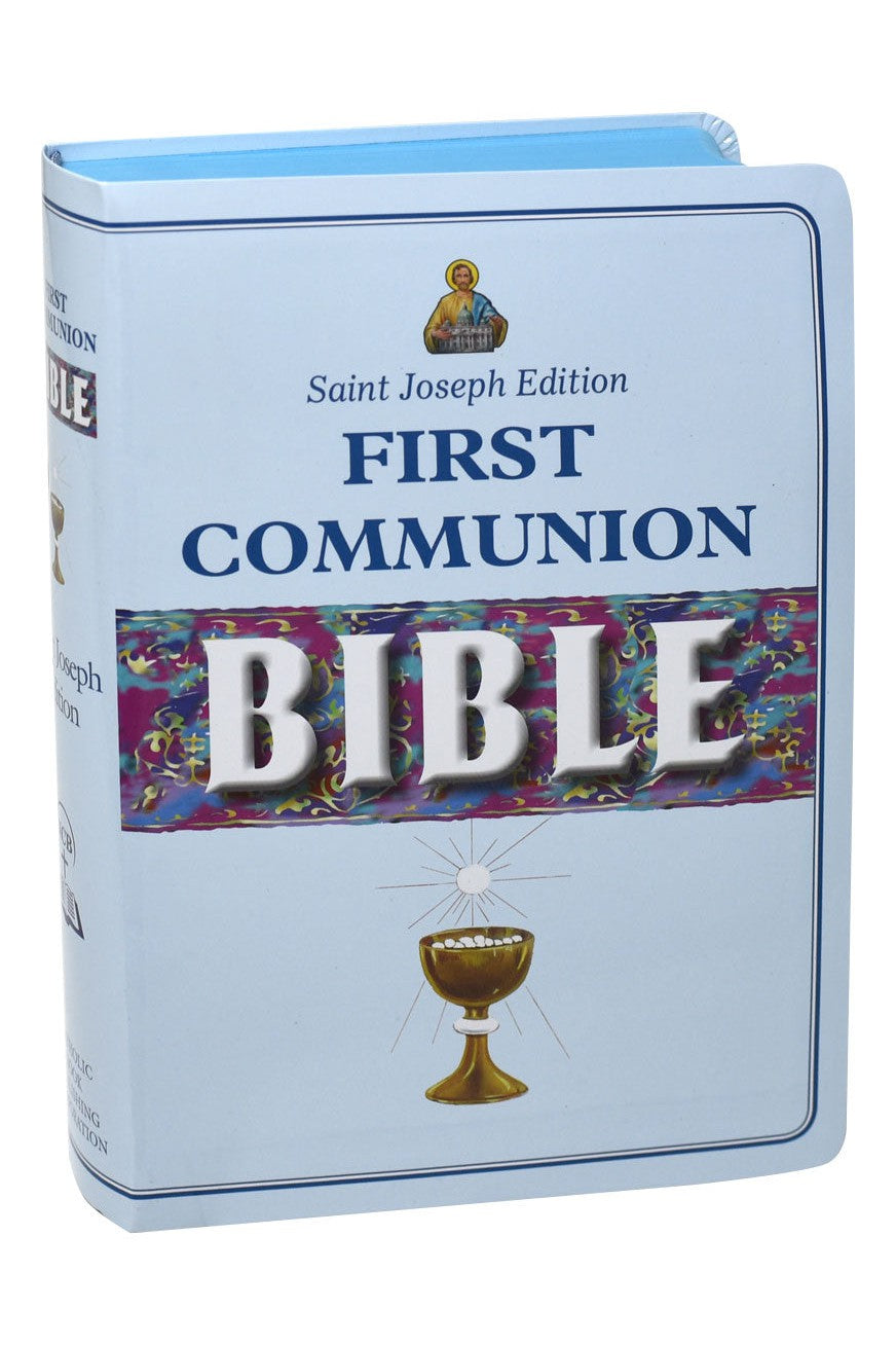 St. Joseph NCB First Communion Edition Bible Boys - GF60822FCB-Inspirational Gifts-Catholic Book Publishing Corp-Michigan Church Supply