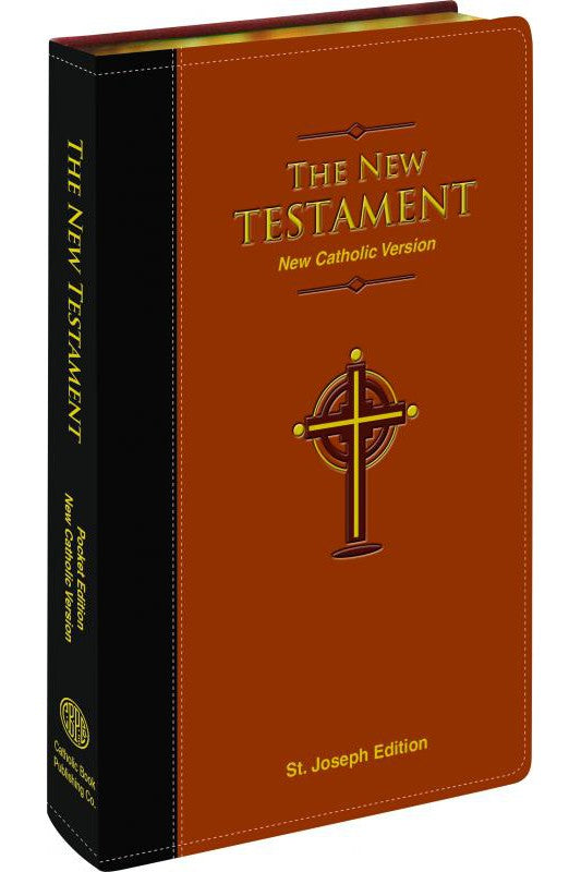 St. Joseph N.C.V. New Testament Pocket Edition - Brown - GF63019BN-Inspirational Gifts-Catholic Book Publishing Corp-Michigan Church Supply