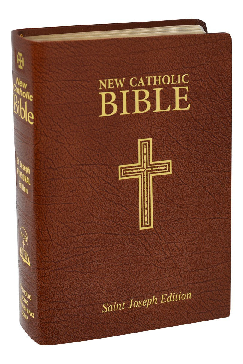 St. Joseph New Catholic Bible Bonded Leather Brown - GF60813BN-Inspirational Gifts-Catholic Book Publishing Corp-Michigan Church Supply