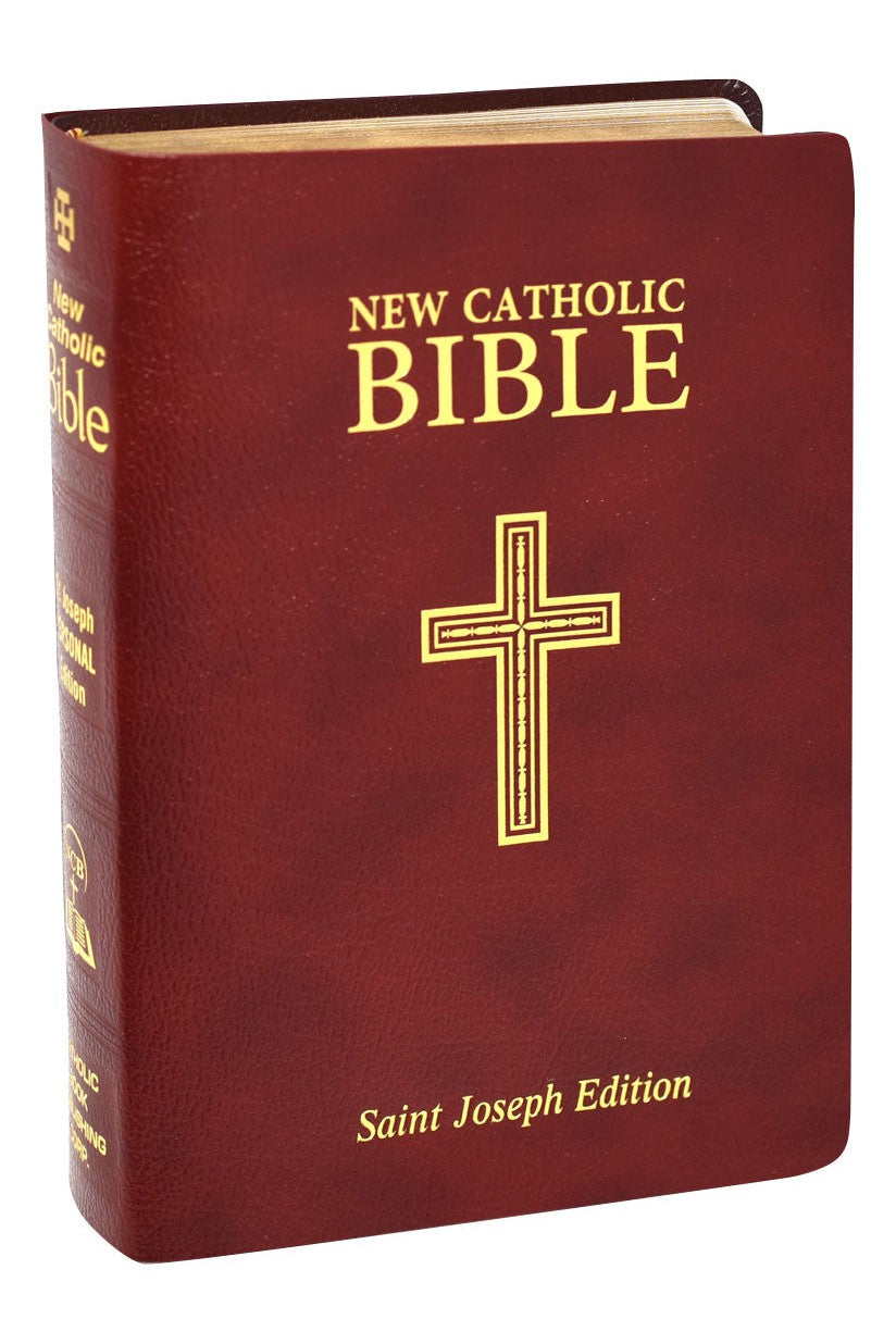 St. Joseph New Catholic Bible Bonded Leather Burgundy - GF60813BG-Inspirational Gifts-Catholic Book Publishing Corp-Michigan Church Supply