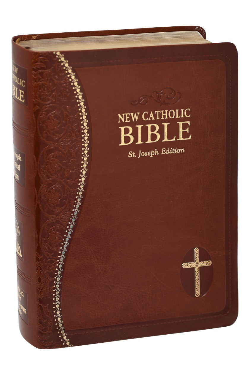 St. Joseph New Catholic Bible Personal Size Brown- GF60819BN-Inspirational Gifts-Catholic Book Publishing Corp-Michigan Church Supply