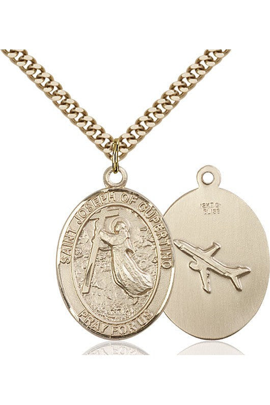 St. Joseph Of Cupertino Medal - FN7057-Jewelry-Bliss Mfg-Gold Filled-Michigan Church Supply