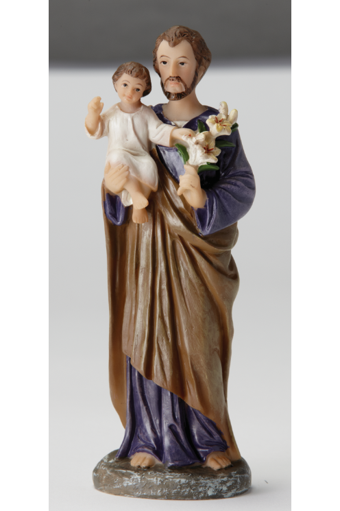 St. Joseph Statue 4" - LA20402-Inspirational Gifts-RELIGIOUS ART INC-Michigan Church Supply