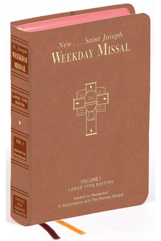 St. Joseph Weekday Missal Large Type Vol. I - GF92210-Inspirational Gifts-Catholic Book Publishing Corp-Michigan Church Supply