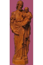 St. Joseph and Child WJSA2425C-Inspirational Gifts-Space Age Plastics-Wood Stain-Michigan Church Supply