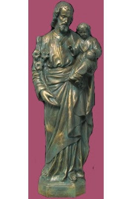 St. Joseph and Child WJSA2425C-Inspirational Gifts-Space Age Plastics-Patina-Michigan Church Supply