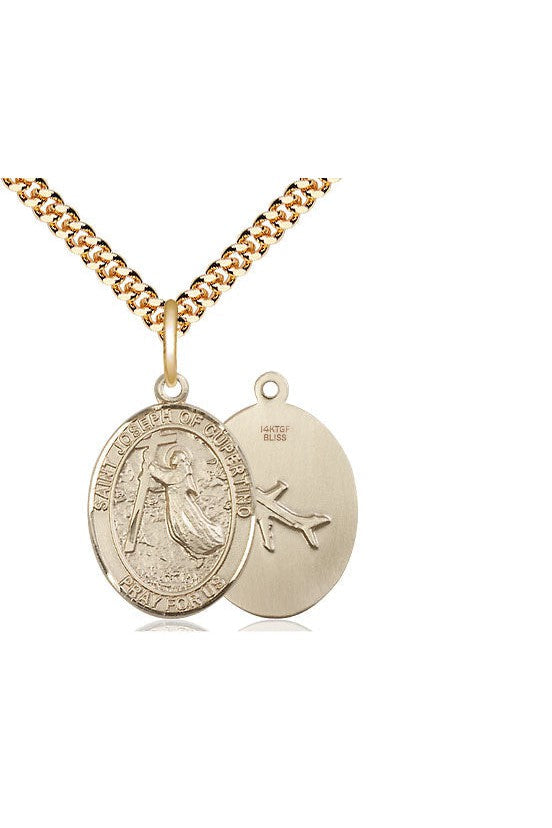 St. Joseph of Cupertino Medal - FN8057-Jewelry-Bliss Mfg-Gold Filled-Michigan Church Supply