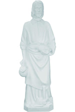 St. Joseph the Worker WJSA2495C-Inspirational Gifts-Space Age Plastics-White-Michigan Church Supply