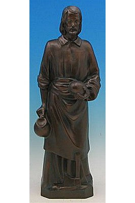 St. Joseph the Worker WJSA2495C-Inspirational Gifts-Space Age Plastics-Bronze-Michigan Church Supply