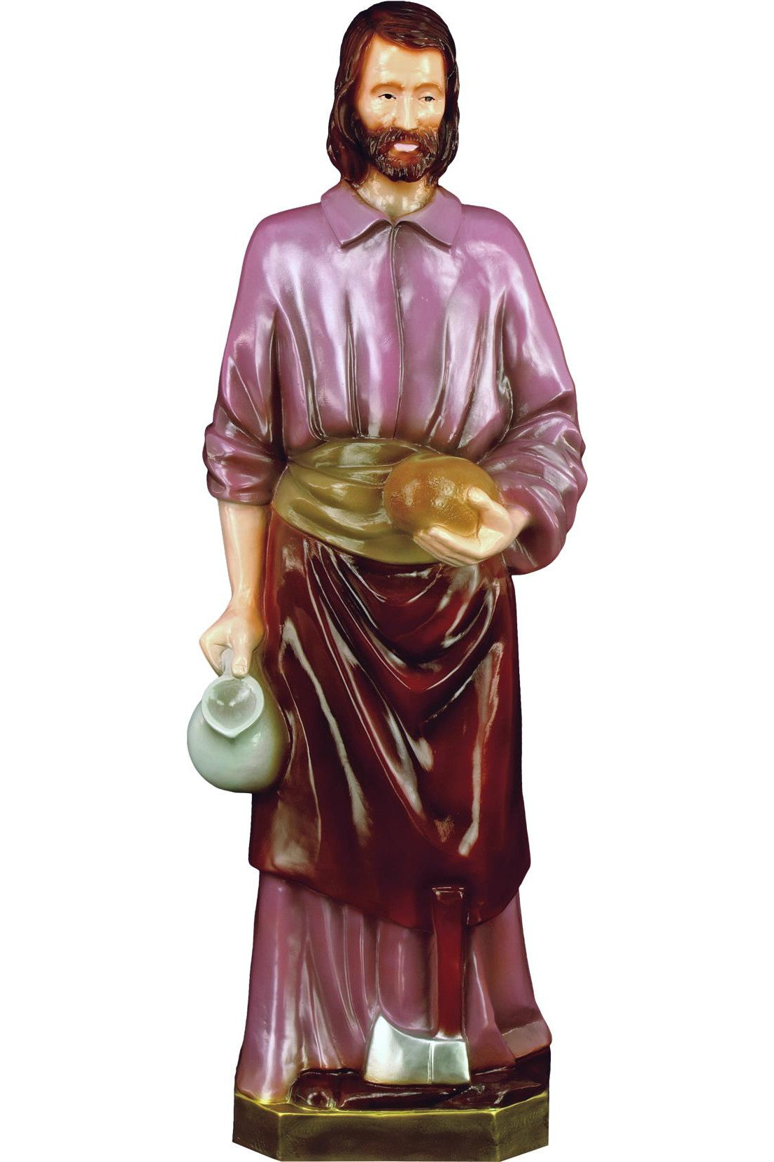 St. Joseph the Worker WJSA2495C-Inspirational Gifts-Space Age Plastics-Colored-Michigan Church Supply