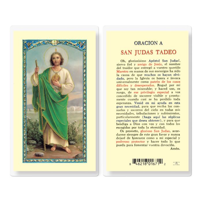 St. Jude Oracion San Judas - TA700075-Inspirational Gifts-Hirten-Michigan Church Supply