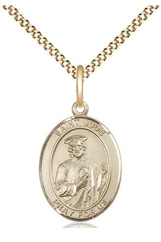 St. Jude Thaddeus Medal - FN8060-Jewelry-Bliss Mfg-Gold Filled-Michigan Church Supply