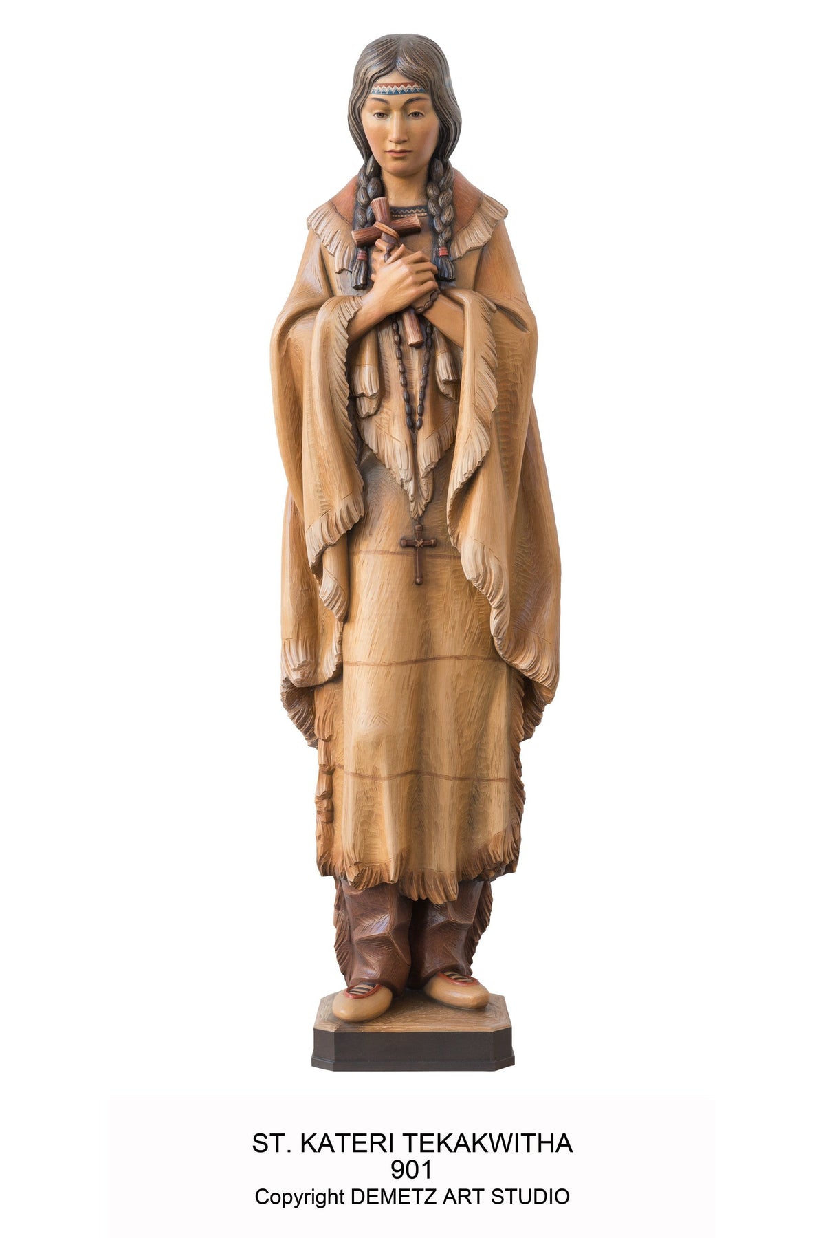 St. Kateri Tekakwitha - HD901-Church Life-Demetz-Fiberglass 36"-Michigan Church Supply