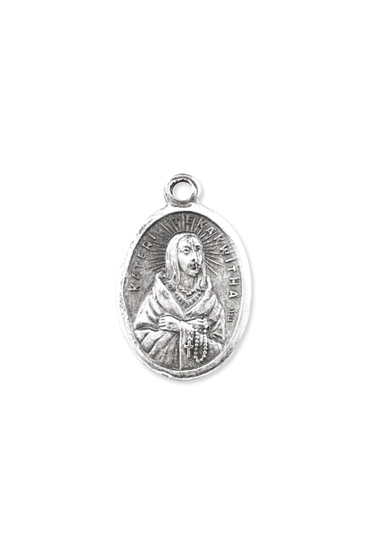 St. Kateri Tekiawitha Medal - TA1086-Jewelry/Inspirational Gifts-Hirten-Michigan Church Supply