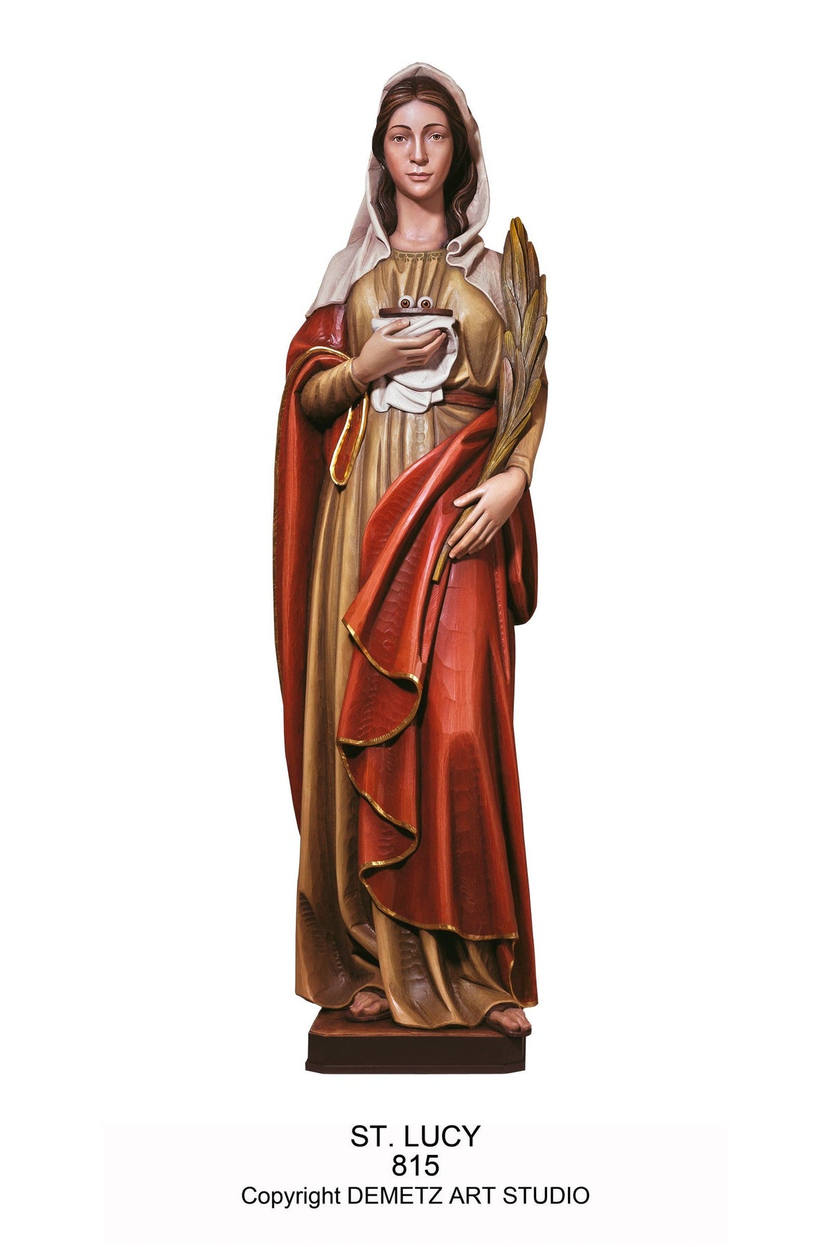 St. Lucy - HD815-Church Life-Demetz-36"-Michigan Church Supply