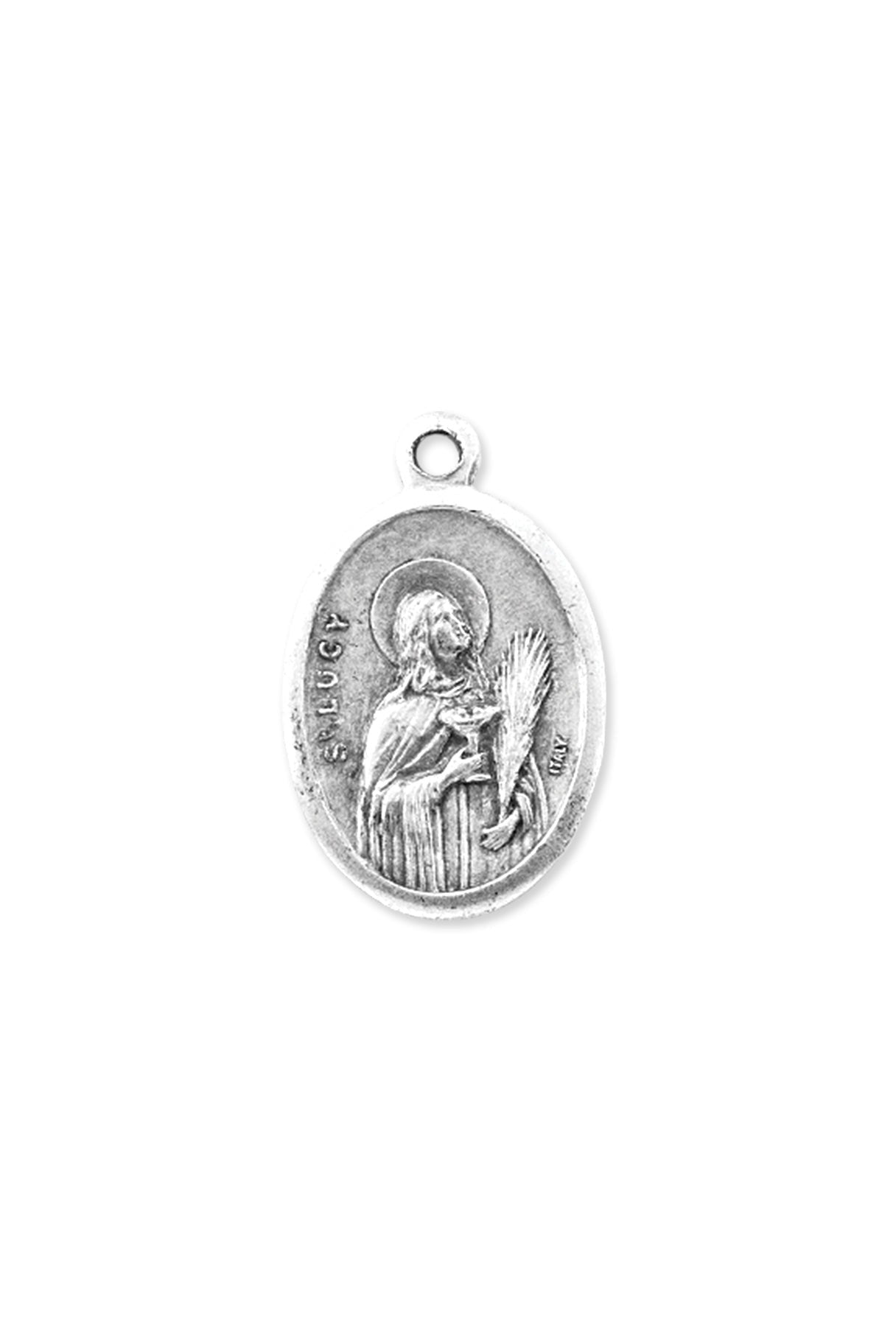 St. Lucy Medal - TA1086-Jewelry/Inspirational Gifts-Hirten-Michigan Church Supply