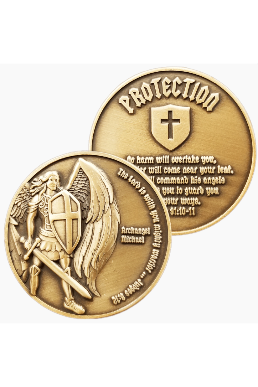 St. Michael Coins - FRCOIN08-4-Inspirational Gifts-Logos Trading Post-Michigan Church Supply