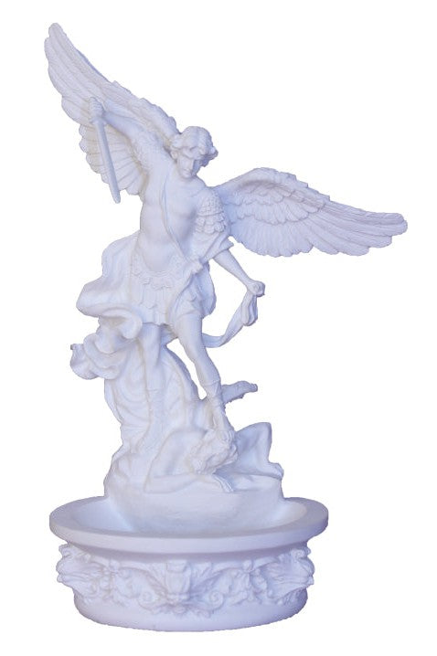 St. Michael Font - ZWSR76788-W-Church Life-Goldscheider of Vienna-Michigan Church Supply