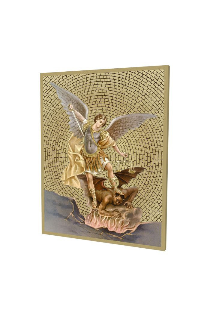 St. Michael Mosaic Plaque - TA108-330-Inspirational Gifts-Hirten-Michigan Church Supply