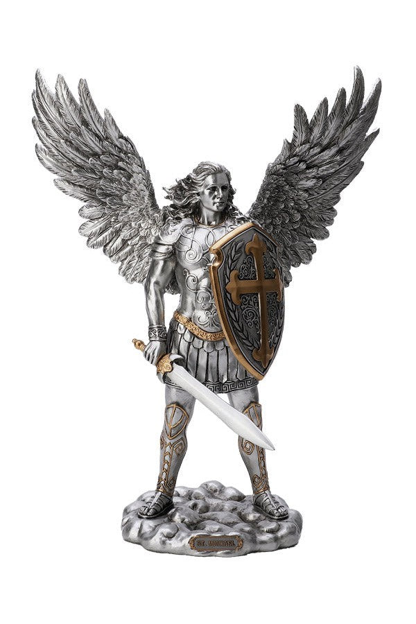 St. Michael Statue - ZWSR77273PE-Church Life-Goldscheider of Vienna-Michigan Church Supply