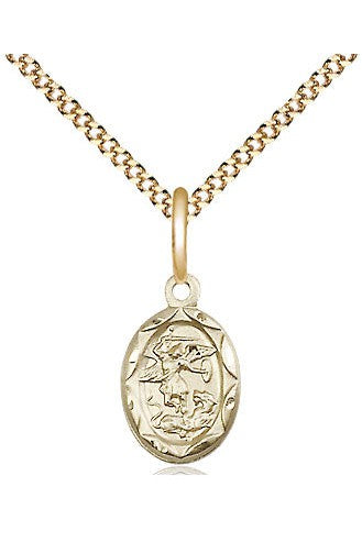 St. Michael the Archangel Medal - FN0301R-Jewelry-Bliss Mfg-Gold Filled-Michigan Church Supply