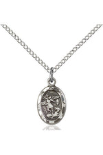 St. Michael the Archangel Medal - FN0301R-Jewelry-Bliss Mfg-Sterling Silver-Michigan Church Supply