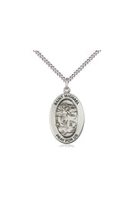 St. Michael the Archangel Medal- FN11076-Bliss Mfg-Sterling Silver-Michigan Church Supply